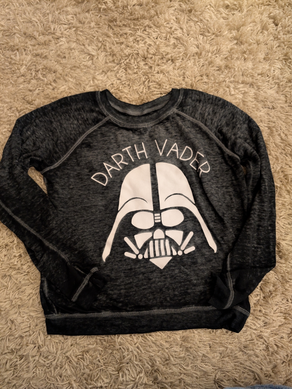 Star Wars Darth Vader Sweatshirt Black Gray Size S Lucasfilm